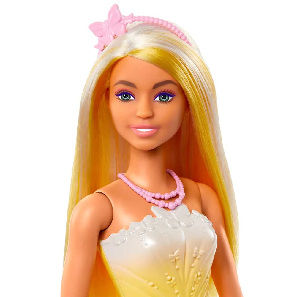 Papusa cu suvite portocalii Barbie Fantasy Princess Dreamtopia - poza 4