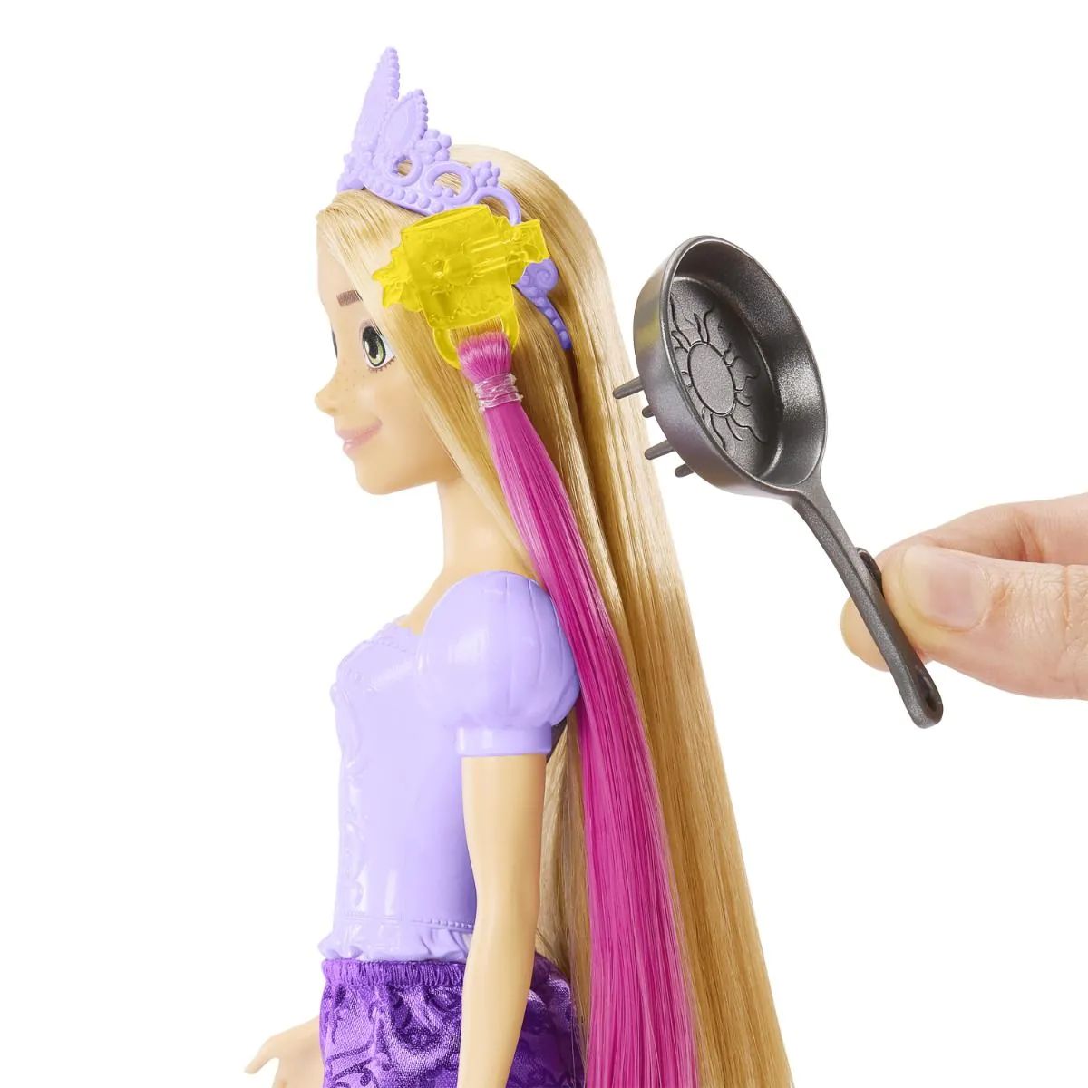 Papusa Disney Princess Fashion Doll Rapunzel cu par magic - poza 4