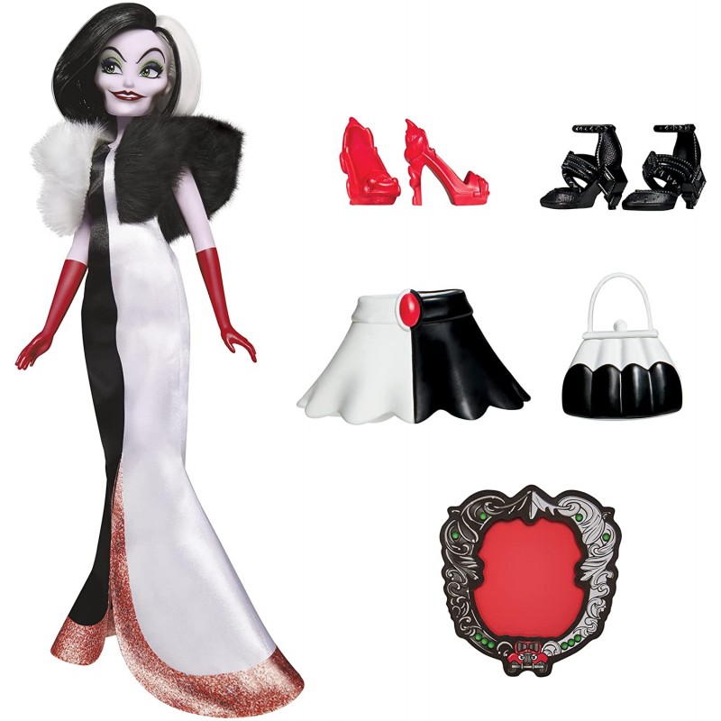 Papusa Disney Villains Cruella De Vil din 101 Dalmatieni - poza 1