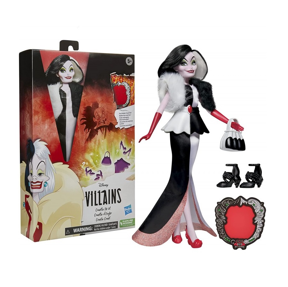 Papusa Disney Villains Cruella De Vil din 101 Dalmatieni - poza 2