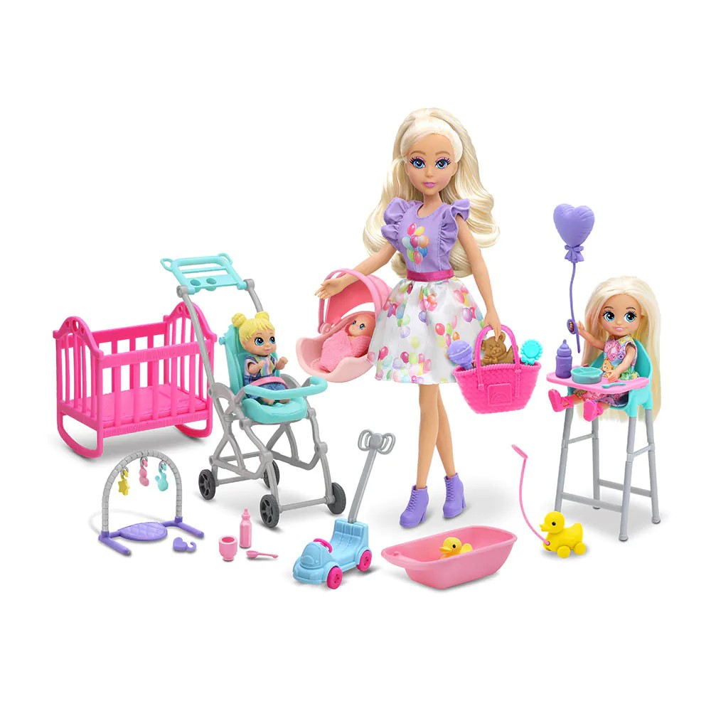 Papusa Dreameez Babysitter cu Bebelusi si Accesorii - poza 1