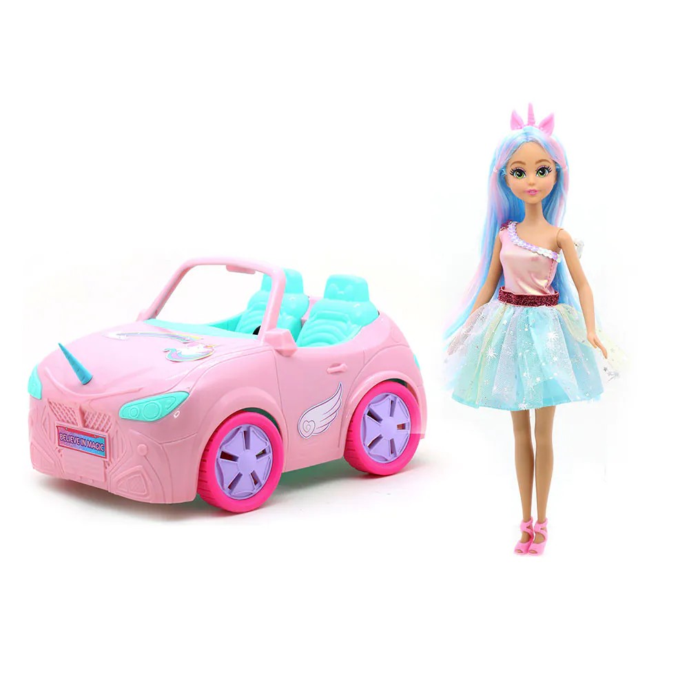 Papusa Dreameez cu masina Unicorn - poza 1