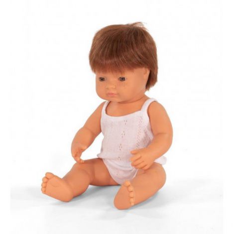 Papusa educationala 38 cm Baietel European Roscat - poza 1