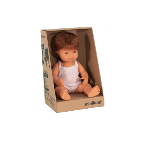 Papusa educationala 38 cm Baietel European Roscat - poza 2
