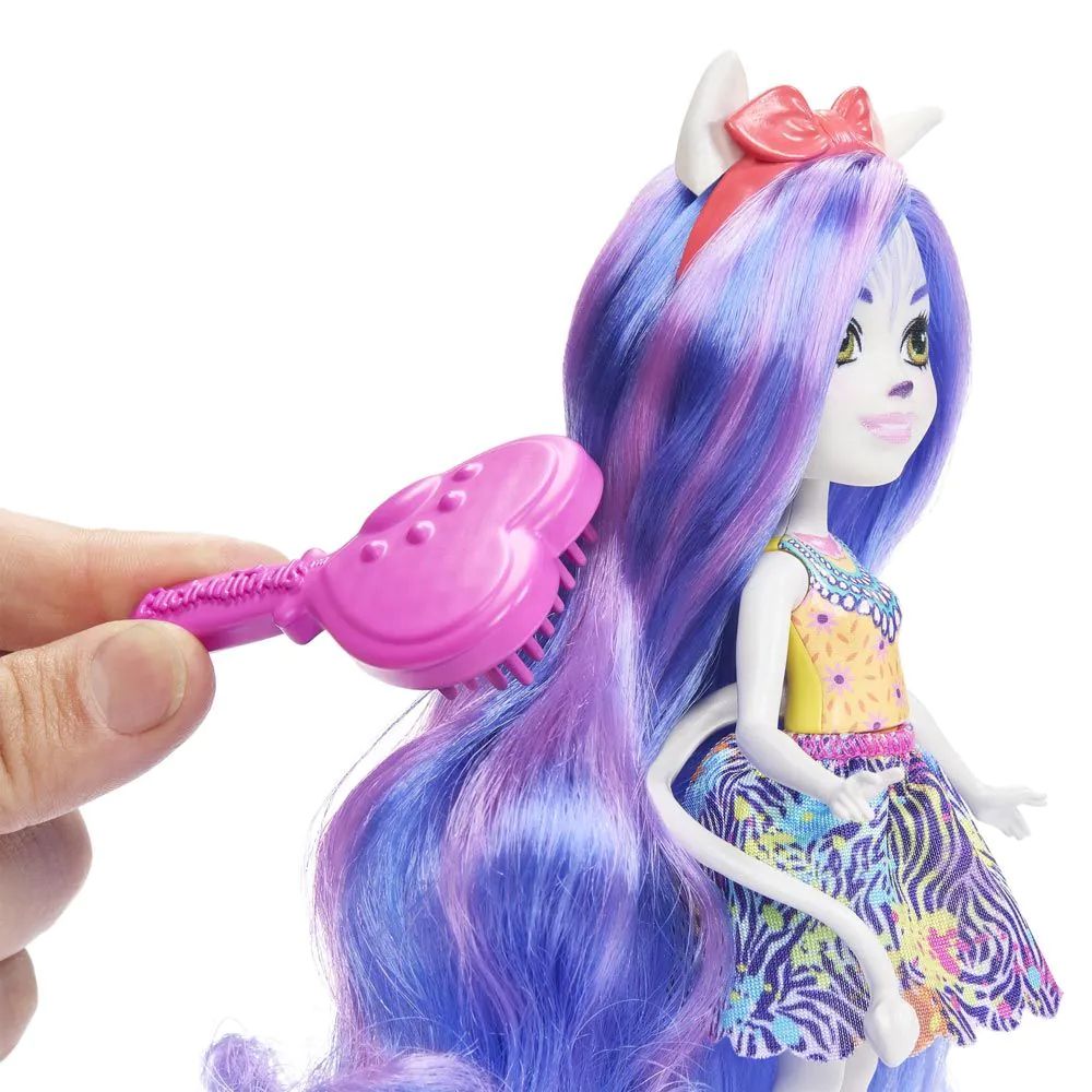 Papusa Enchantimals Glam Party Zamirah Zebra - poza 5
