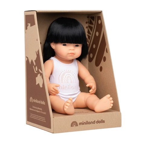 Papusa fetita asiatica 38 cm - Miniland - poza 1