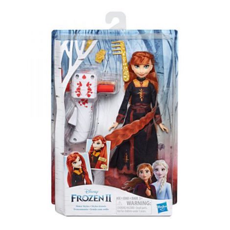 Papusa Frozen2 Anna Cu Par Lung Pentru Impletit - poza 1