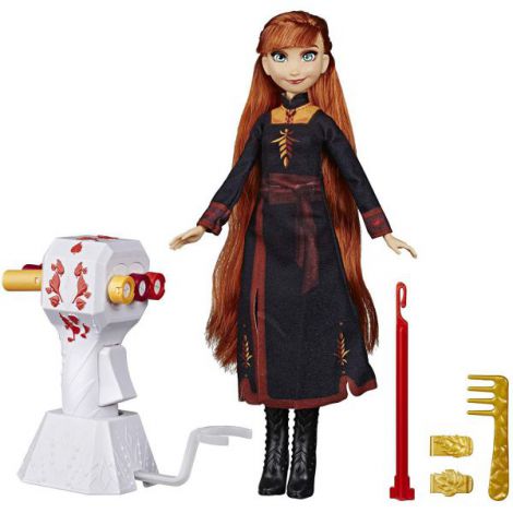 Papusa Frozen2 Anna Cu Par Lung Pentru Impletit - poza 2