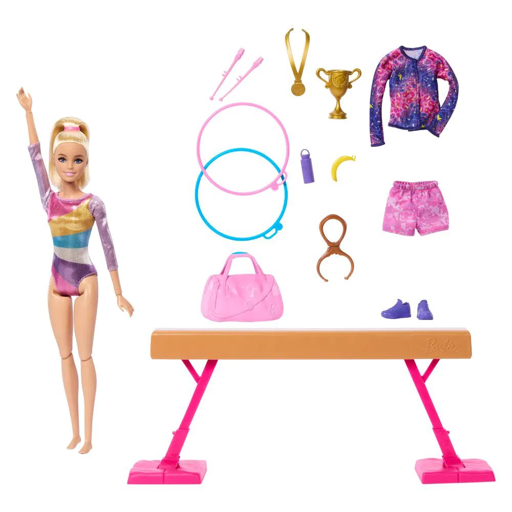 Papusa gimnasta cu accesorii Barbie Careers - poza 1