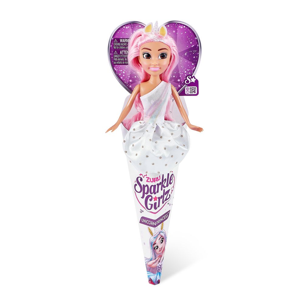 Papusa in cornet Sparkle Girlz Unicorn and Rainbow - poza 5