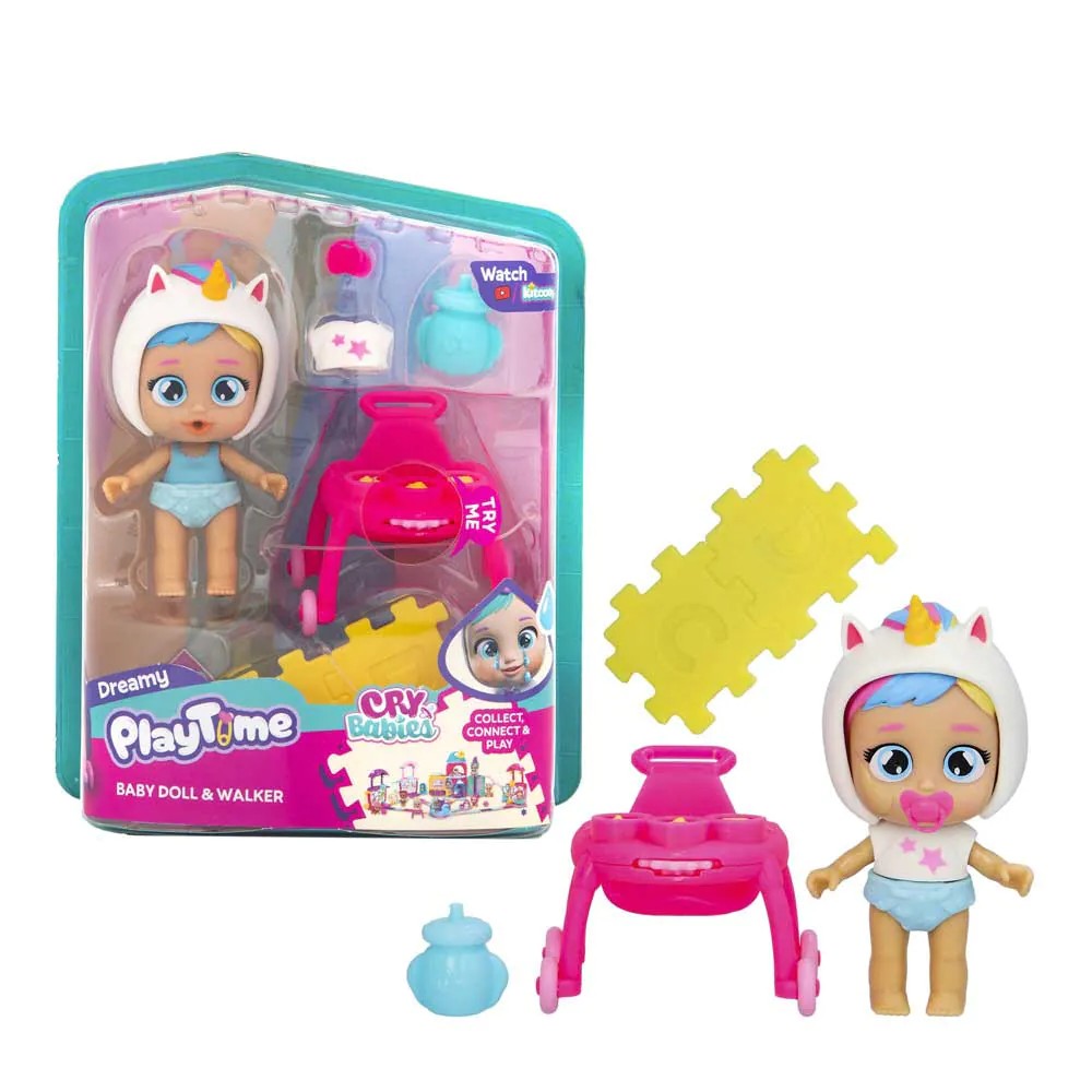 Papusa interactiva Cry Babies Dreamy cu premergator - poza 1