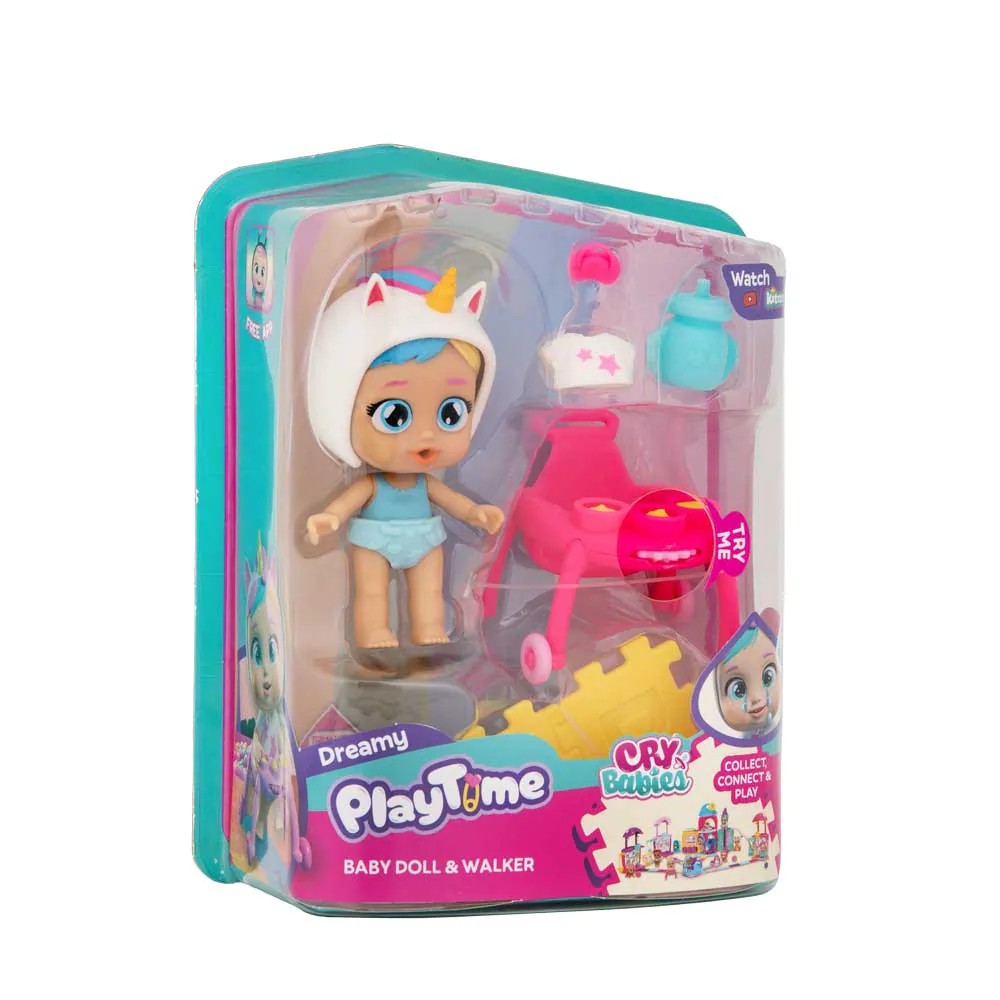 Papusa interactiva Cry Babies Dreamy cu premergator - poza 3