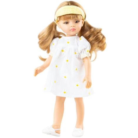 Papusa Ksenia, 32 cm, in rochie cu margarete - Amigas, Paola Reina - poza 1