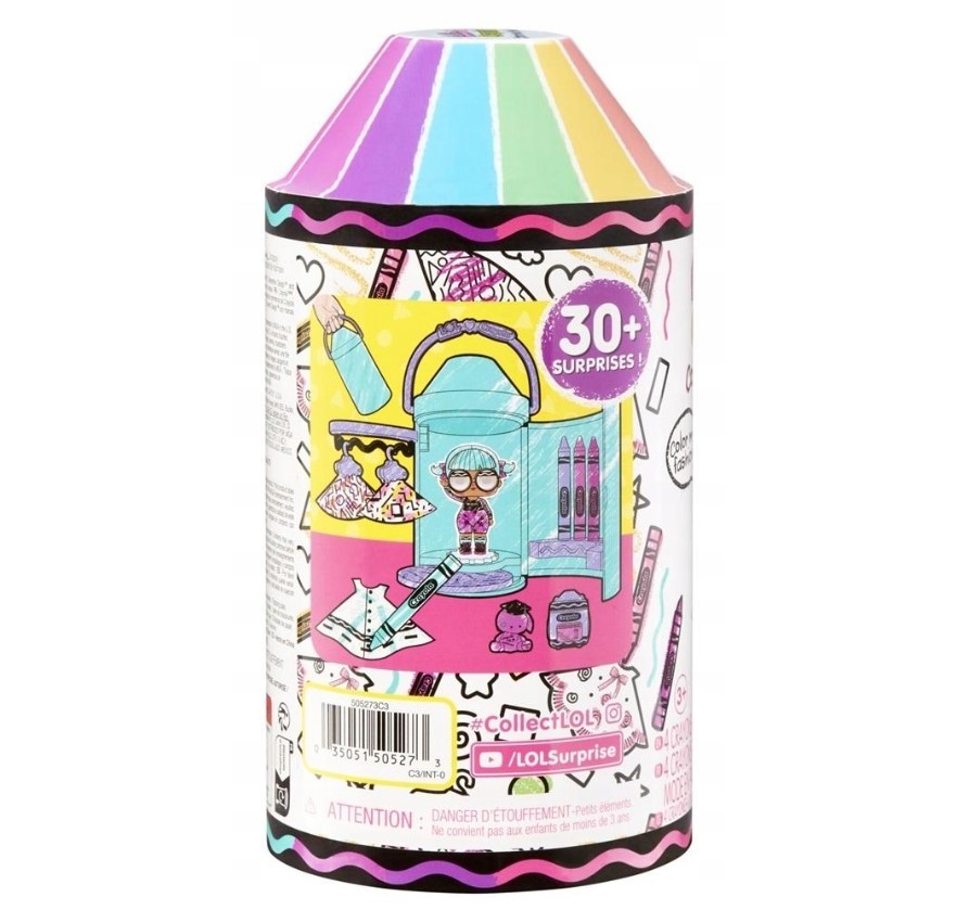Papusa LOL Surprise Loves Crayola Color Me Studio cu 4 creioane - poza 1