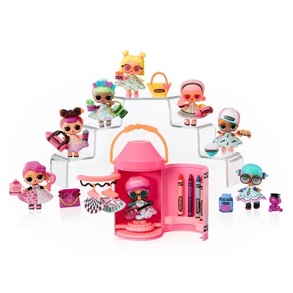 Papusa LOL Surprise Loves Crayola Color Me Studio cu 4 creioane - poza 2