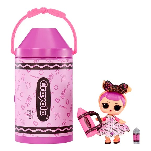 Papusa LOL Surprise Loves Crayola Color Me Studio cu 4 creioane - poza 3