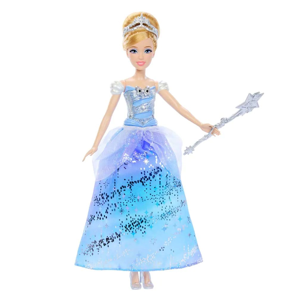 Papusa Mattel Disney Cenusareasa cu rochie luminoasa - poza 1
