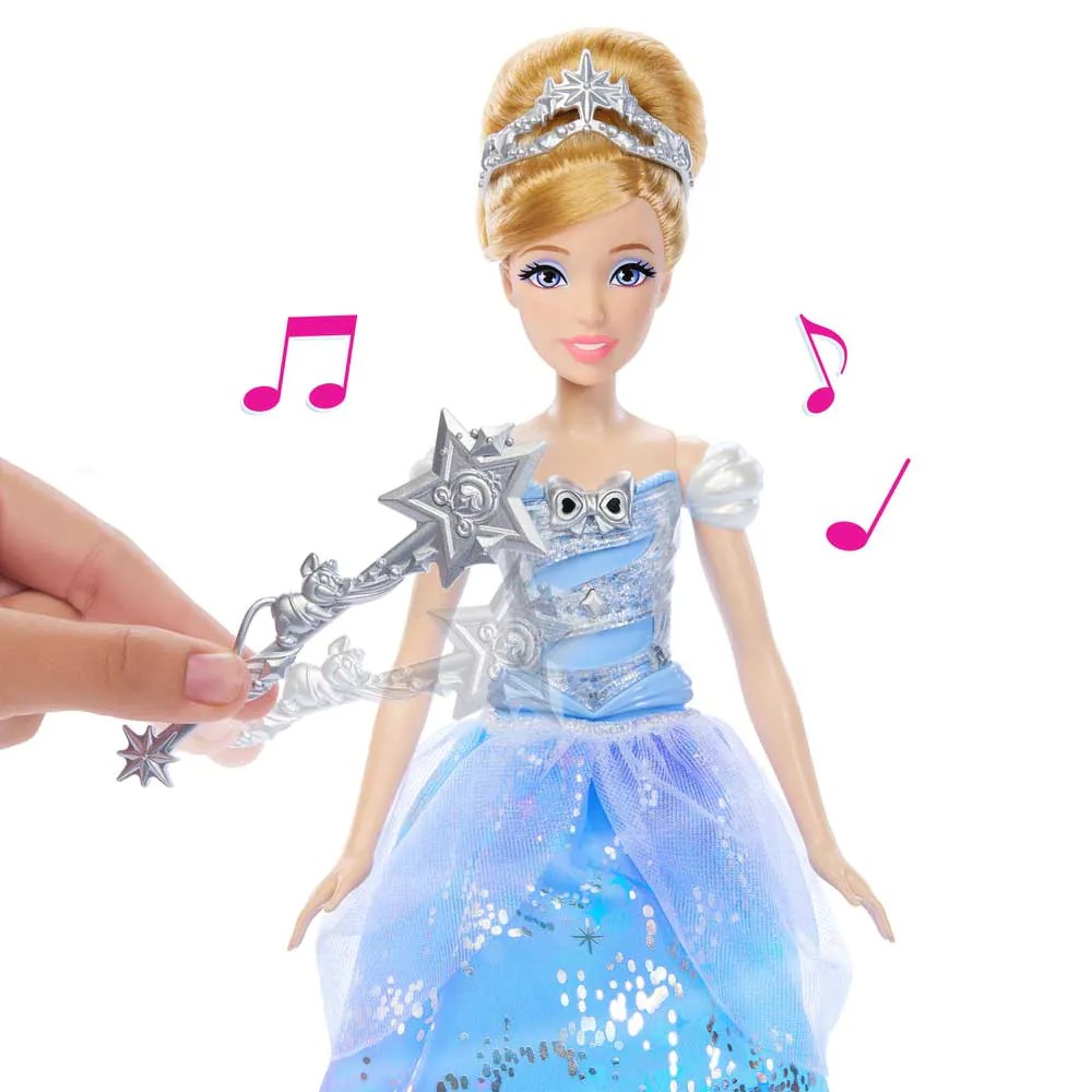 Papusa Mattel Disney Cenusareasa cu rochie luminoasa - poza 2