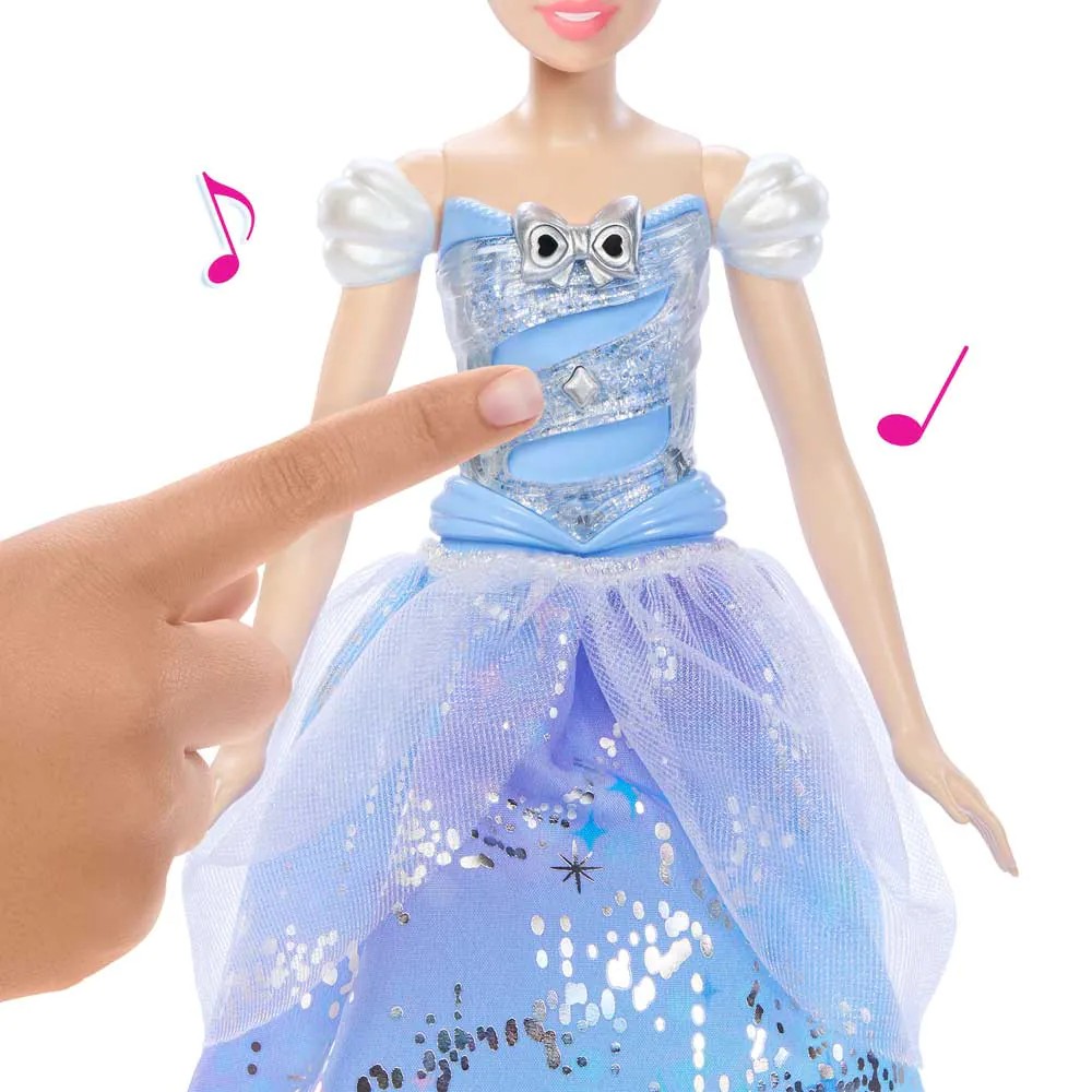 Papusa Mattel Disney Cenusareasa cu rochie luminoasa - poza 3