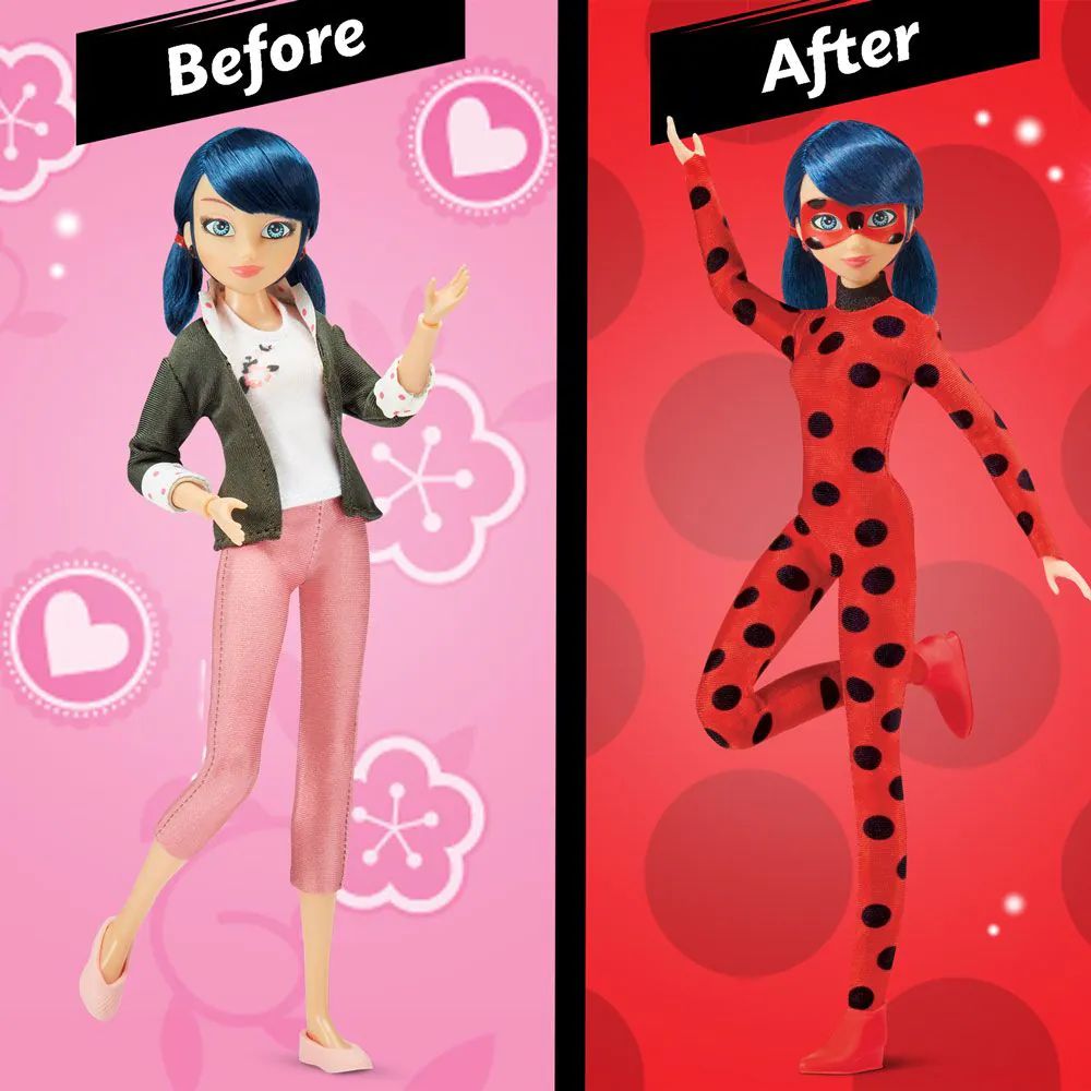 Papusa Miraculous Ladybug Marinette cu costum Superhero Secret 26 cm - poza 5