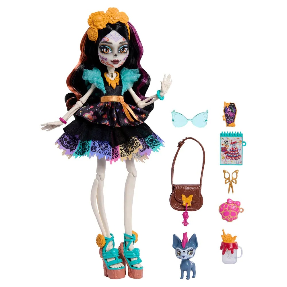 Papusa Monster High Skelita Calaveras 24 cm - poza 1