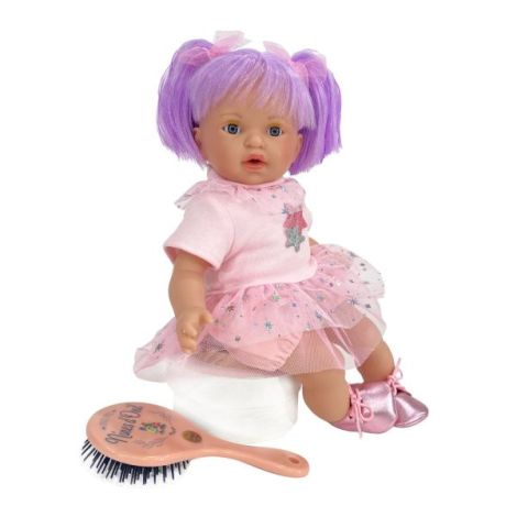 Papusa Nines D'Onil, Alex Star, cu parul mov, ambalata in cutie, cu miros de vanilie, 40 cm - poza 1
