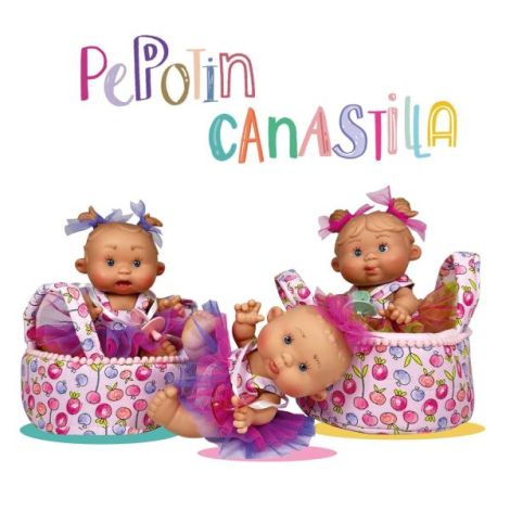 Papusa Nines D'Onil, Colectia Pepotin Canastilla, cu miros de vanilie, 21 cm - poza 1