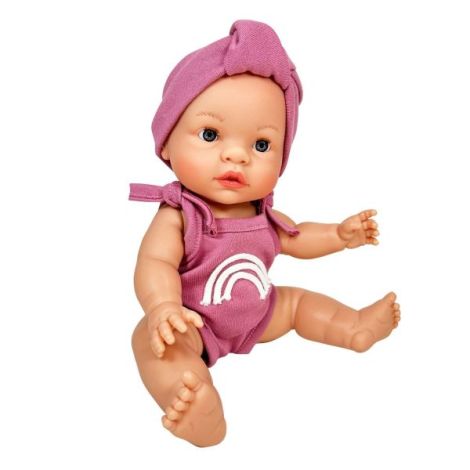 Papusa Nines D'Onil, Joy, fara par, cu bentita roz, cu miros de vanilie, 37 cm - poza 1
