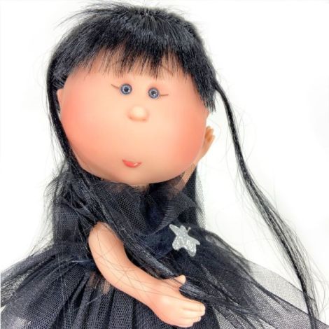 Papusa Nines D Onil, Mia Black Wednesday, cu miros de vanilie, 30 cm - poza 3