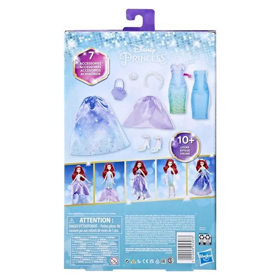 Papusa Printesa Ariel cu 10 combinatii de imbracaminte - poza 5