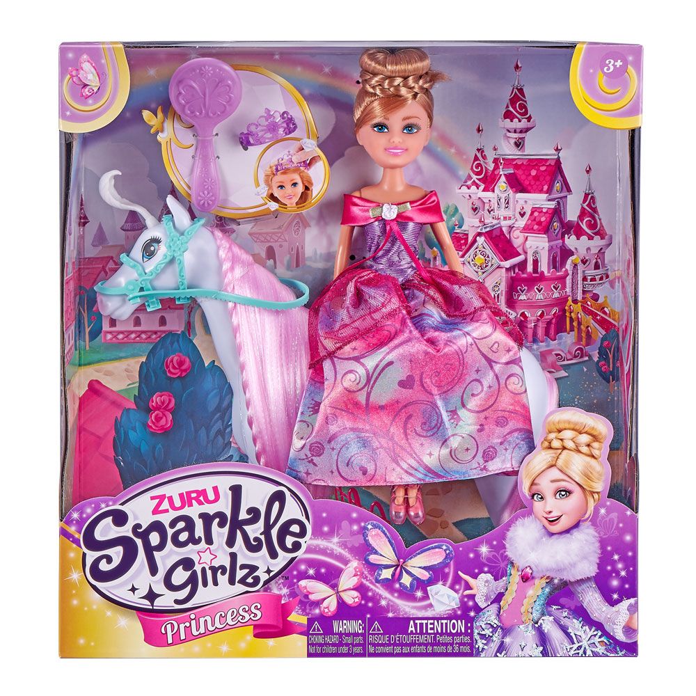 Papusa printesa cu cal Sparkle Girlz - poza 2