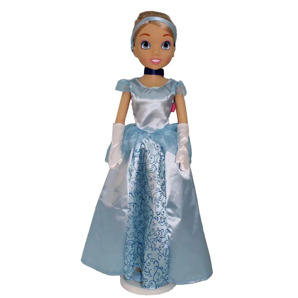 Papusa printesa Fashion Doll cu rochie albastra 80 cm - poza 1