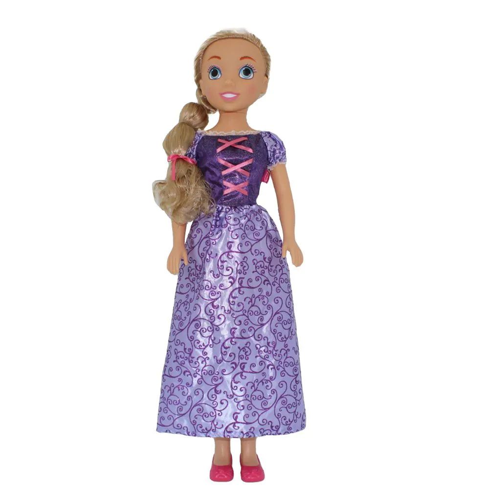 Papusa printesa Fashion Doll cu rochie mov 80cm - poza 1