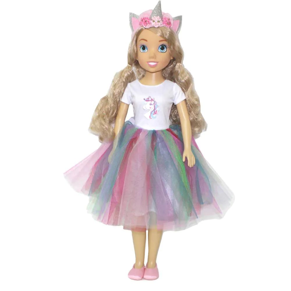 Papusa printesa Fashion Doll Unicorn 80 cm - poza 1