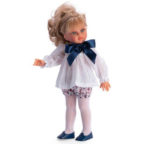 Papusa Sabrina Blonda cu Camasa Alba cu Funda 40cm Asi 0516370 - poza 1