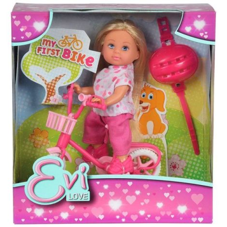 Papusa Simba Evi Love My First Bike 12 cm inimioare - poza 2