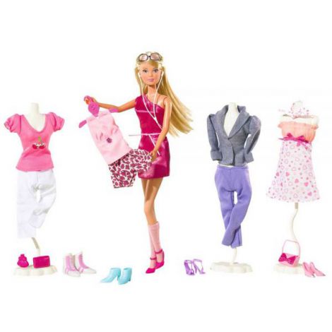 Papusa Simba Steffi Love 29 cm Mega Fashion cu 45 accesorii - poza 1