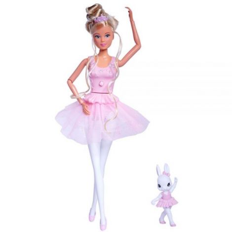Papusa Simba Steffi Love Dancing Ballerinas 29 cm cu figurina - poza 1