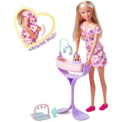 Papusa Simba Steffi Love Hello Baby 29 cm cu accesorii - poza 2