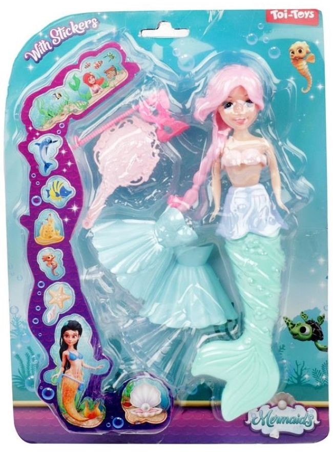 Papusa sirena 21 cm cu accesorii TToys - poza 2