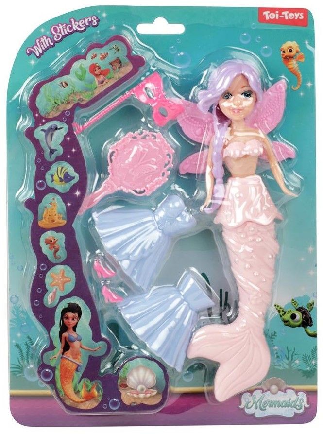 Papusa sirena 21 cm cu accesorii TToys - poza 4