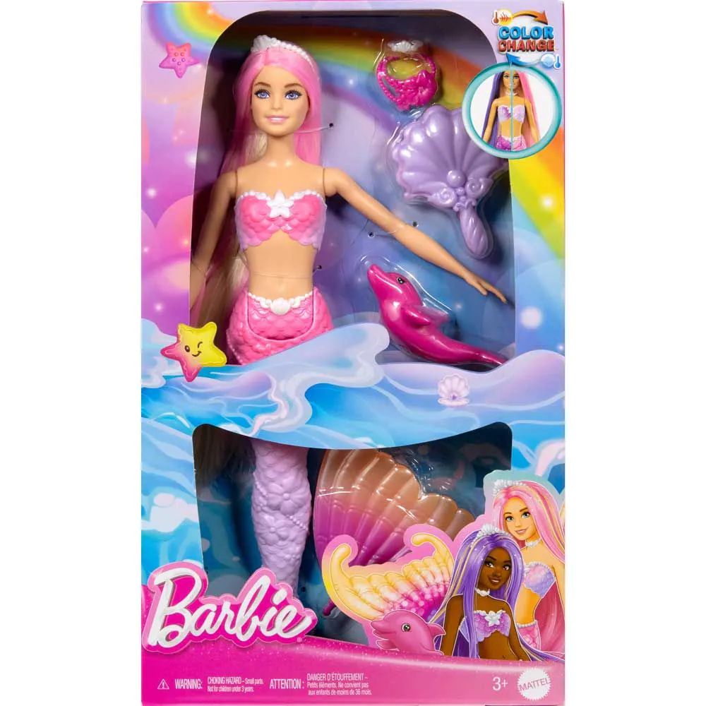 Papusa sirena cu culori schimbatoare Barbie Fairies and Mermaids - poza 3