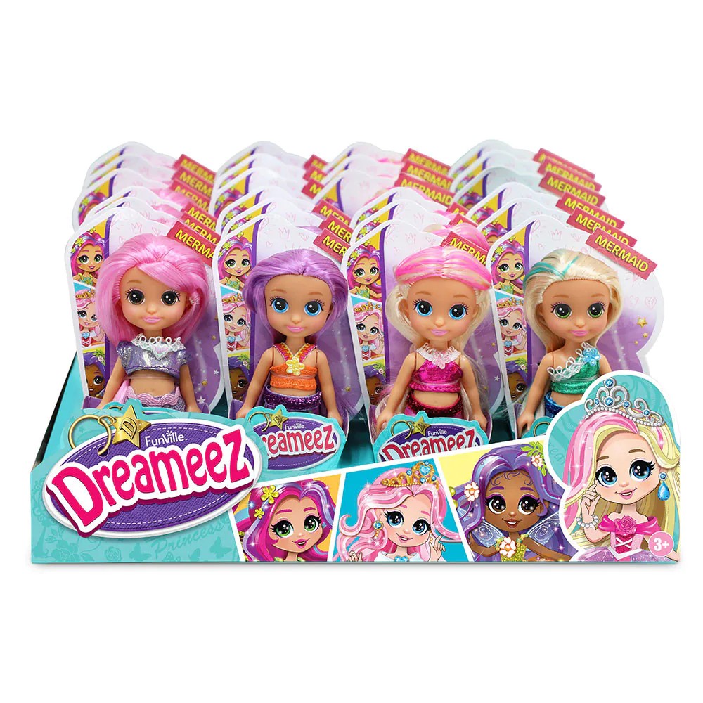 Papusa Sirena in cornet DREAMEEZ Doll Mermaid 12 cm diverse modele - poza 5