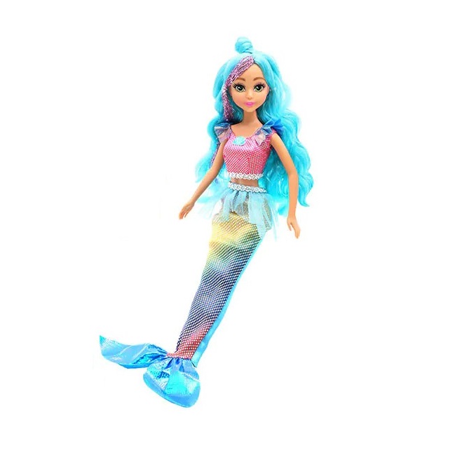 Papusa sirena in cornet DREAMEEZ Doll Mermaid 29 cm diverse modele - poza 1