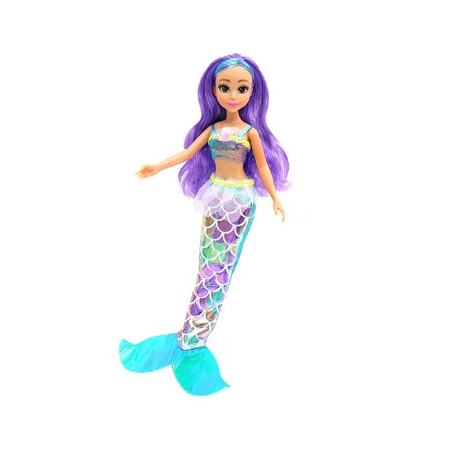 Papusa sirena in cornet DREAMEEZ Doll Mermaid 29 cm diverse modele - poza 5