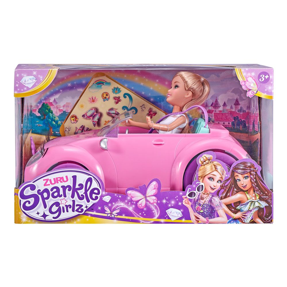 Papusa Sparkle Girlz cu masina decapotabila - poza 2