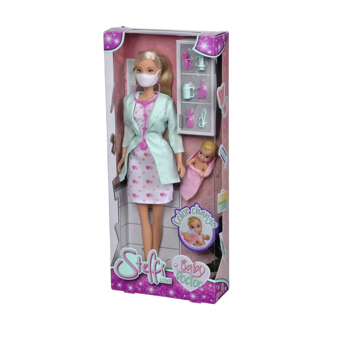 Papusa Steffi Love Pediatru cu accesorii 29 cm - poza 2