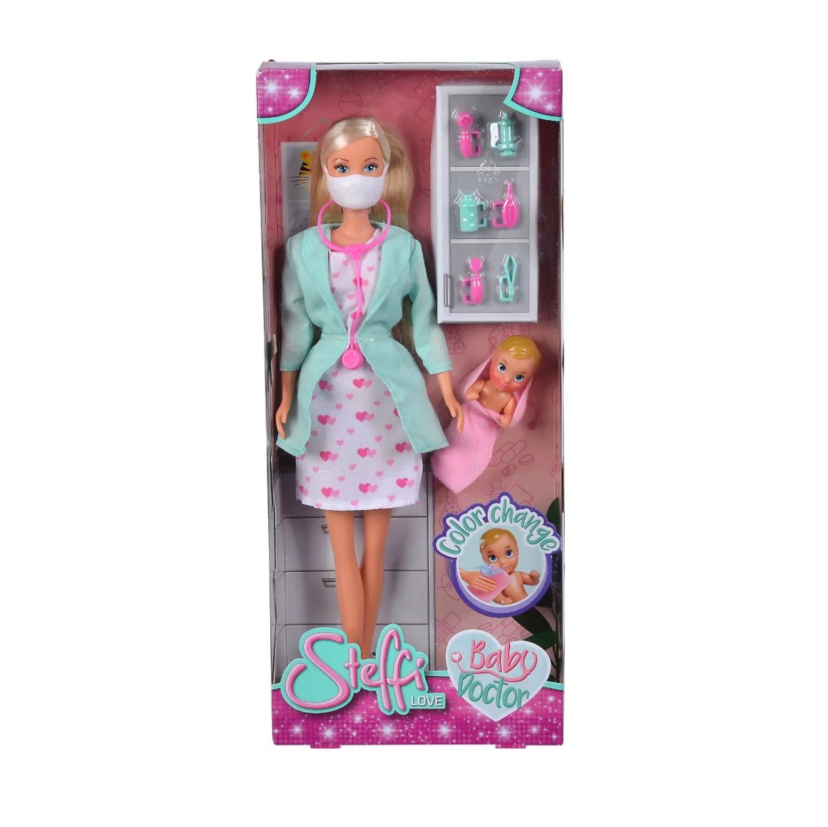 Papusa Steffi Love Pediatru cu accesorii 29 cm - poza 3