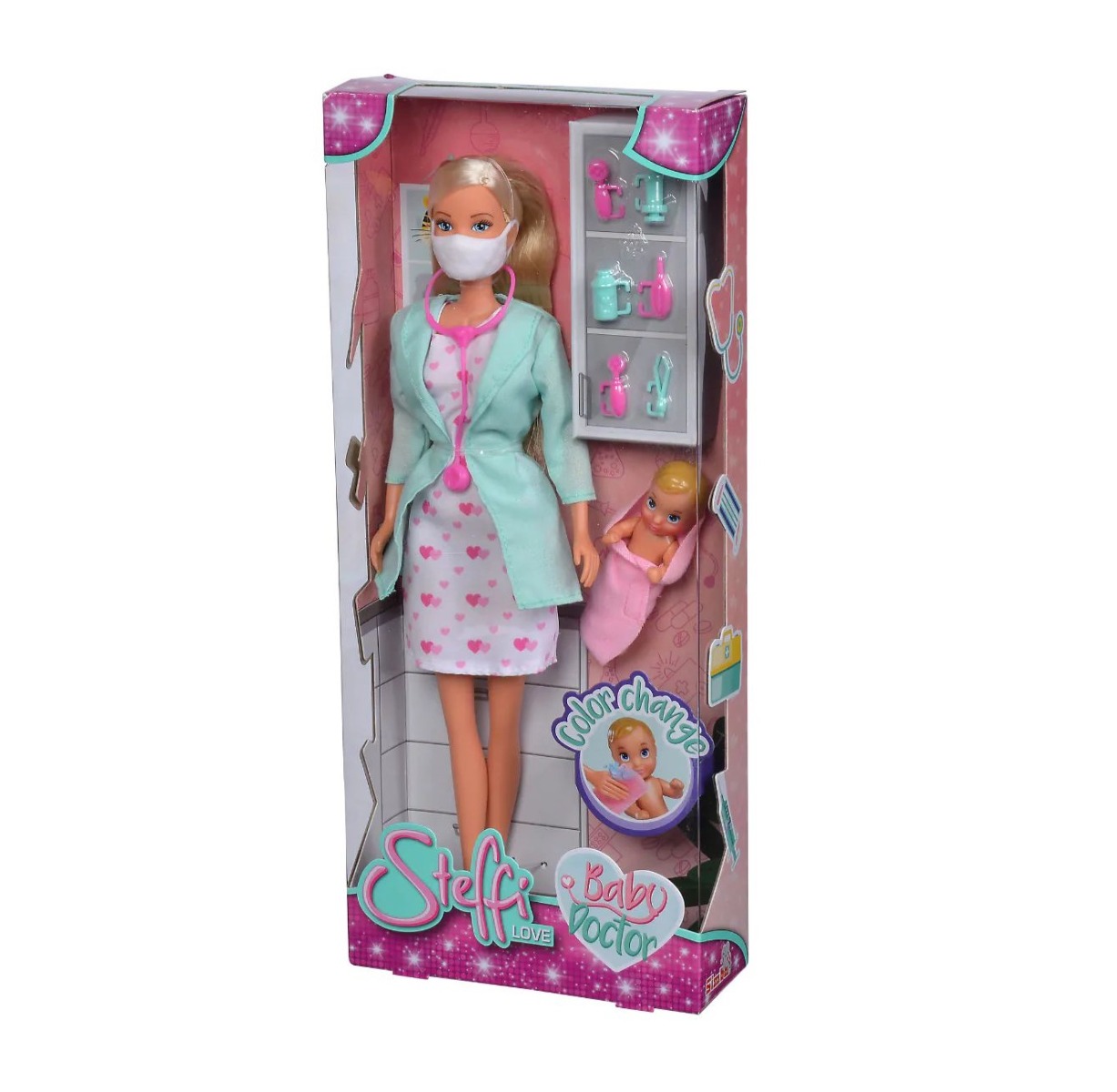 Papusa Steffi Love Pediatru cu accesorii 29 cm - poza 4