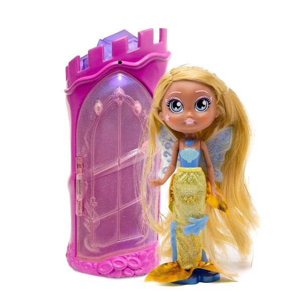 Papusa surpriza Bright Fairy Friends Sirena, castel si accesorii - poza 4